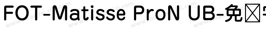 FOT-Matisse ProN UB字体转换